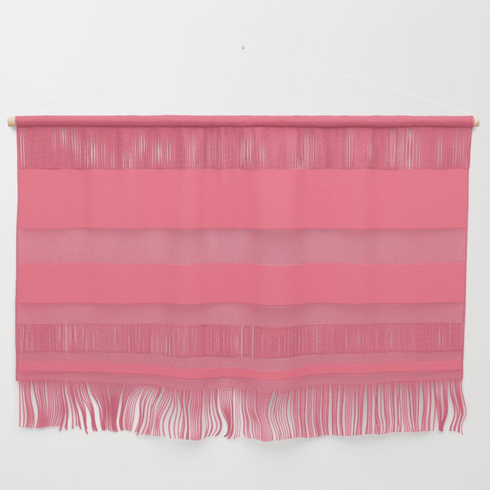 Bright Watermelon Pink Solid Colour  Wall Hanging Gallery Image 1