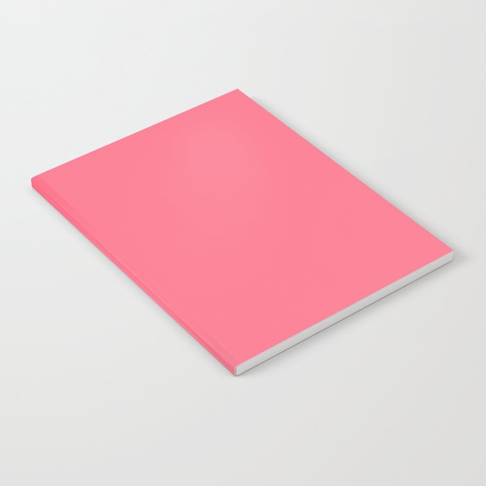 Bright Watermelon Pink Solid Colour  Notebook Gallery Image 2