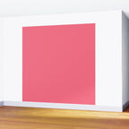 Bright Watermelon Pink Solid Colour  Wall Mural Gallery Image 2