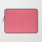 Bright Watermelon Pink Solid Colour  Laptop Sleeve Gallery Image 1