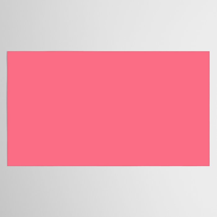 Bright Watermelon Pink Solid Colour  Tablecloth Gallery Image 2