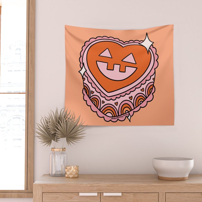 Pumpkin Cake Wall Tapestry Gallery Image 2