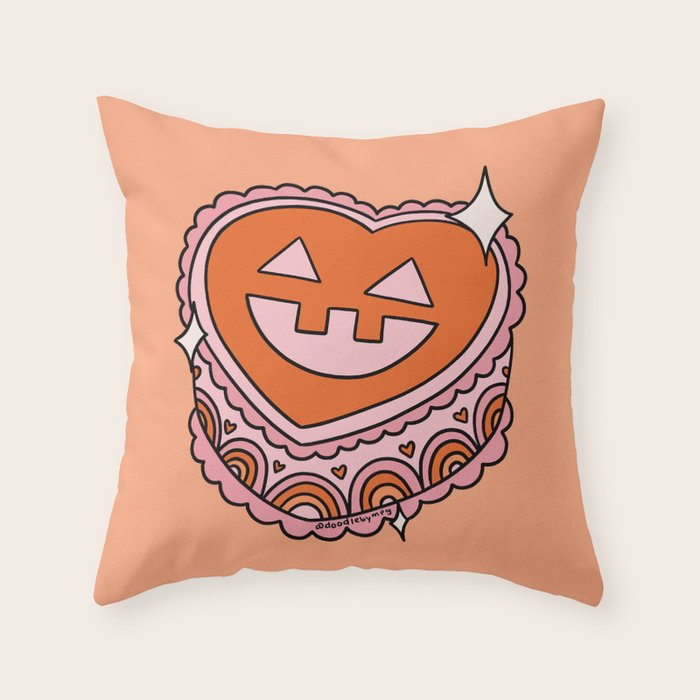 Pumpkin Cake Throw Pillow Gallery Image 1