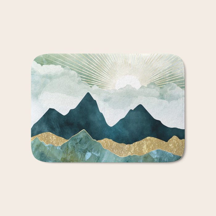 Golden Sunrise Bath Mat Gallery Image 1