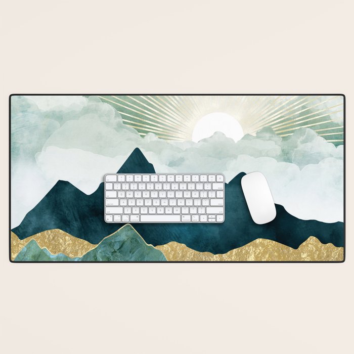 Golden Sunrise Desk Mat Gallery Image 1