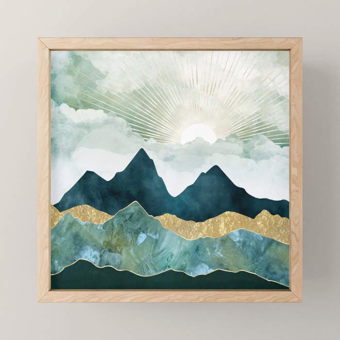 Golden Sunrise Mini Art Print Gallery Image 1