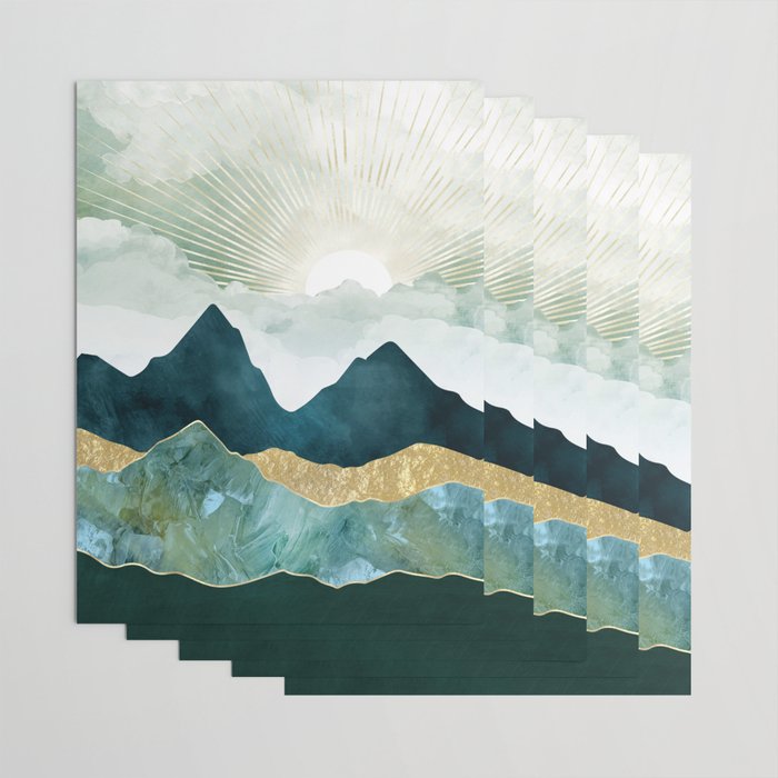 Golden Sunrise Wrapping Paper Gallery Image 3