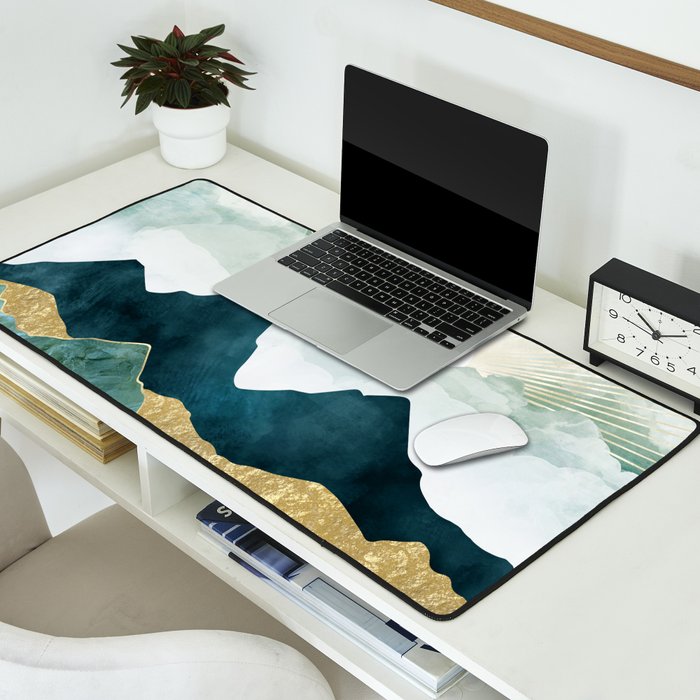 Golden Sunrise Desk Mat Gallery Image 2