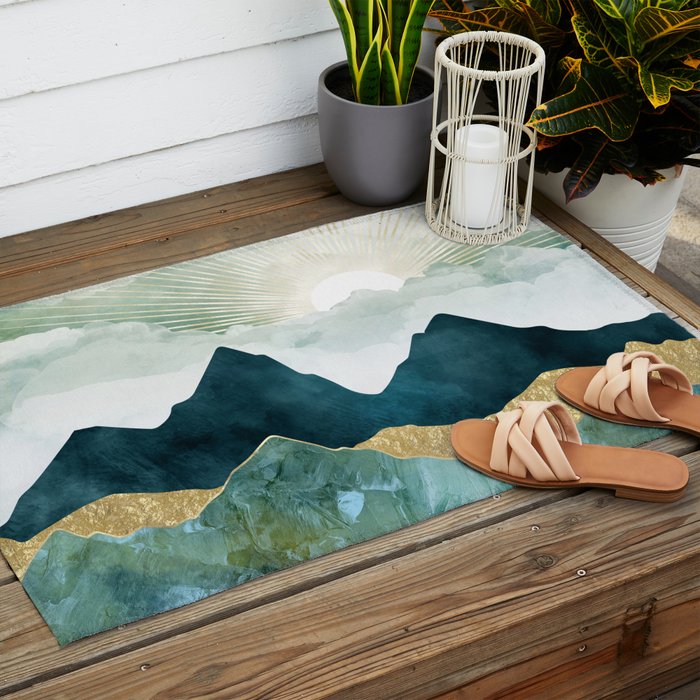 Golden Sunrise Outdoor Rug Gallery Image 2