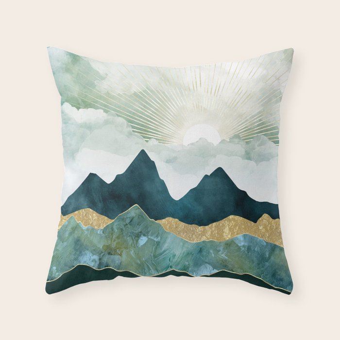 Golden Sunrise Throw Pillow Gallery Image 6