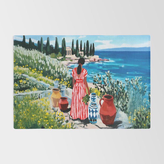 Red Dress by the Sea Rug Gallery Image 2