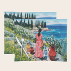 Red Dress by the Sea Placemat Gallery Image 1