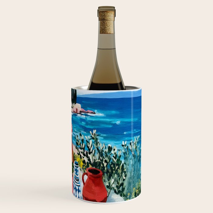 Red Dress by the Sea Wine Chiller Gallery Image 3