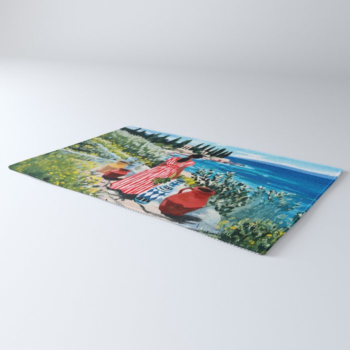 Red Dress by the Sea Rug Gallery Image 3