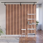 STRIPES - 004 - brown Wall Mural Gallery Image 1