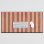 STRIPES - 004 - brown Desk Mat Gallery Image 1