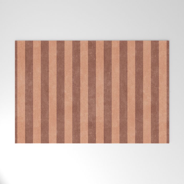 STRIPES - 004 - brown Welcome Mat Gallery Image 1