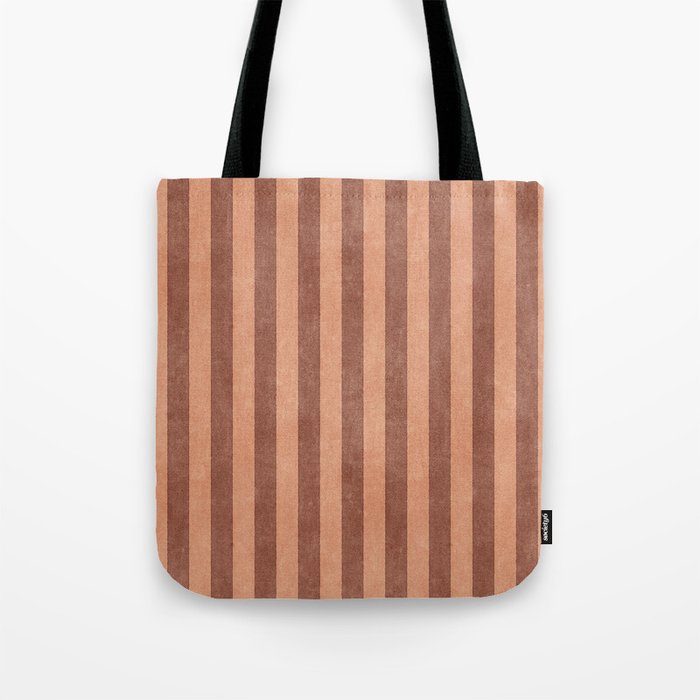 STRIPES - 004 - brown Tote Bag Gallery Image 1