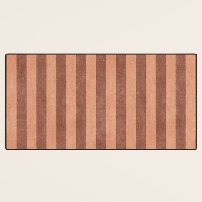 STRIPES - 004 - brown Desk Mat Gallery Image 3