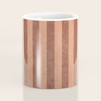 STRIPES - 004 - brown Coffee Mug Gallery Image 4