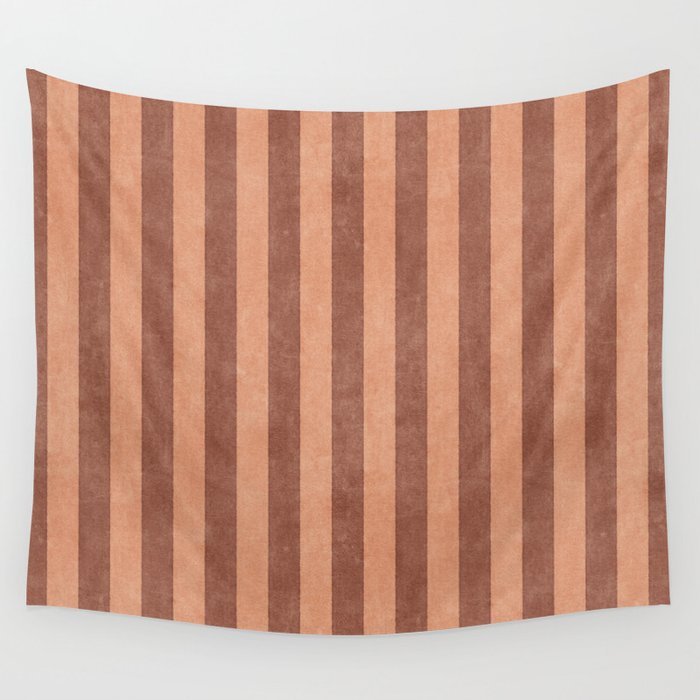 STRIPES - 004 - brown Wall Tapestry Gallery Image 4