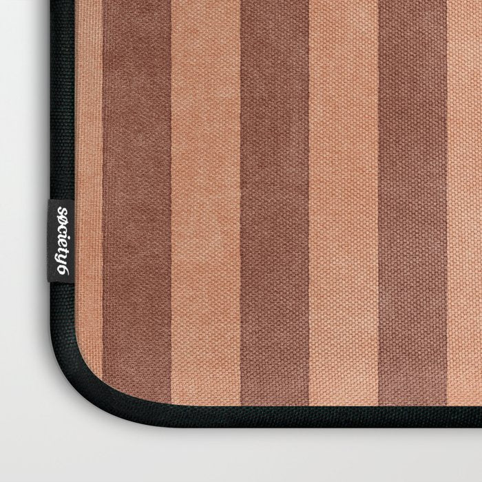 STRIPES - 004 - brown Laptop Sleeve Gallery Image 3