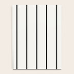 Two Tone Stripes - Black and White Notebook Gallery Image 4