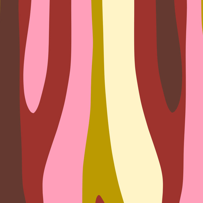 Vivid Eclectic Wild Stripes Abstract Pattern Pink Brown Chartreuse Coffee Mug Gallery Image 2