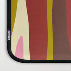 Vivid Eclectic Wild Stripes Abstract Pattern Pink Brown Chartreuse Laptop Sleeve Gallery Image 3