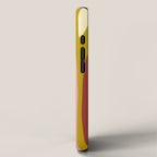 Vivid Eclectic Wild Stripes Abstract Pattern Pink Brown Chartreuse iPhone Case Gallery Image 2