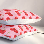 Y2K Cherries - Pink Pattern Large Pillow Sham Gallery Image 3