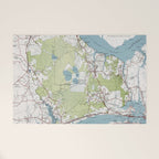 Old Croatan National Forest Map (1964) Vintage NC Woodland Recreational Area Map Welcome Mat Gallery Image 1