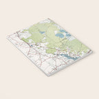 Old Croatan National Forest Map (1964) Vintage NC Woodland Recreational Area Map Notebook Gallery Image 3