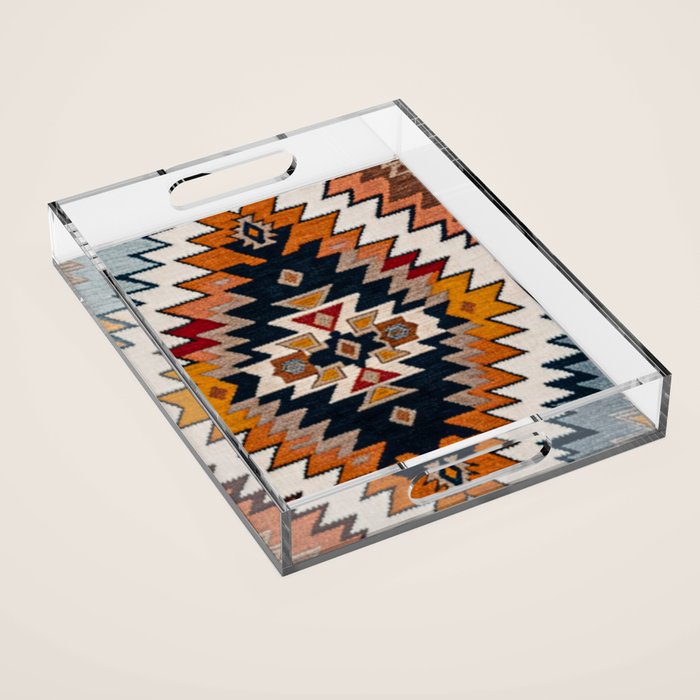 Southwestern Colorful Bohemian Acrylic Tray Gallery Image 1
