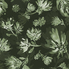 White and dark Sage green flowers watercolor pattern Coffee Mug Gallery Image 2