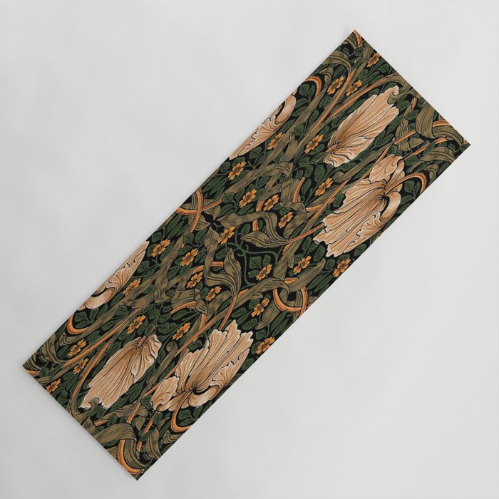 William Morris Pimpernel,No.2, William Morris floral design  Yoga Mat Gallery Image 1
