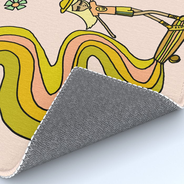 girl gang // dogtown and z girls // skateboard girl power by surfy birdy Rug Gallery Image 4
