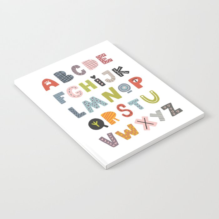 Decorative Alphabet Notebook Gallery Image 1