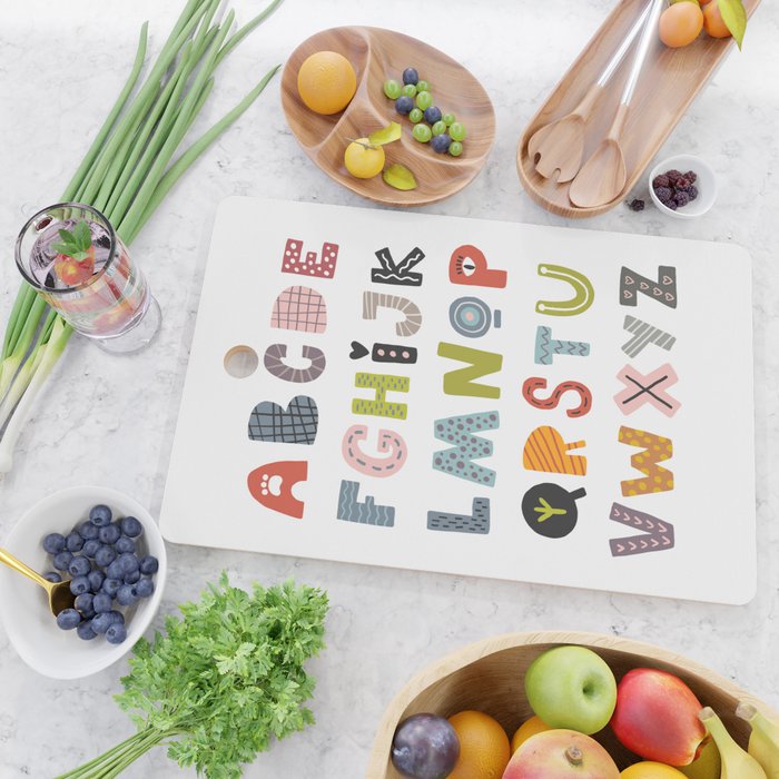 Decorative Alphabet Cutting Board Gallery Image 2