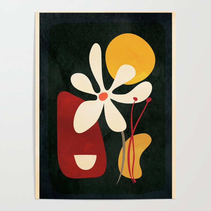 Abstract Daisy 01 Poster Gallery Image 1
