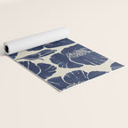 Poppies Indigo Yoga Mat Gallery Image 2