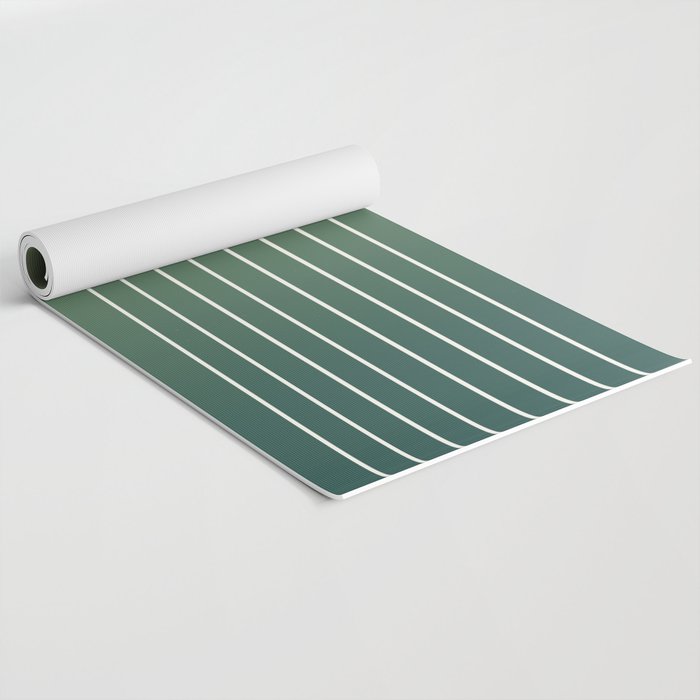 Ombre Arch XIV Green Gradient Modern Geometric Lines Yoga Mat Gallery Image 2