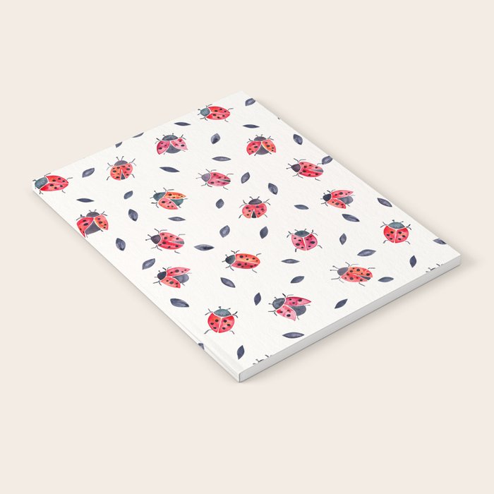 Lucky Ladybugs & Black Leaves Notebook Gallery Image 2
