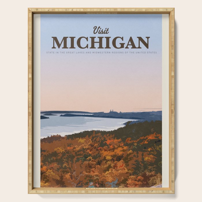 Visit Michigan Serving Tray Gallery Image 1