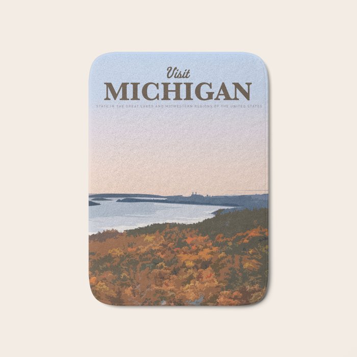 Visit Michigan Bath Mat Gallery Image 1