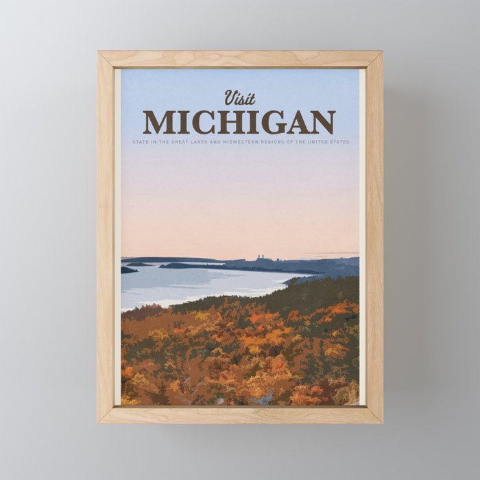 Visit Michigan Mini Art Print Gallery Image 1