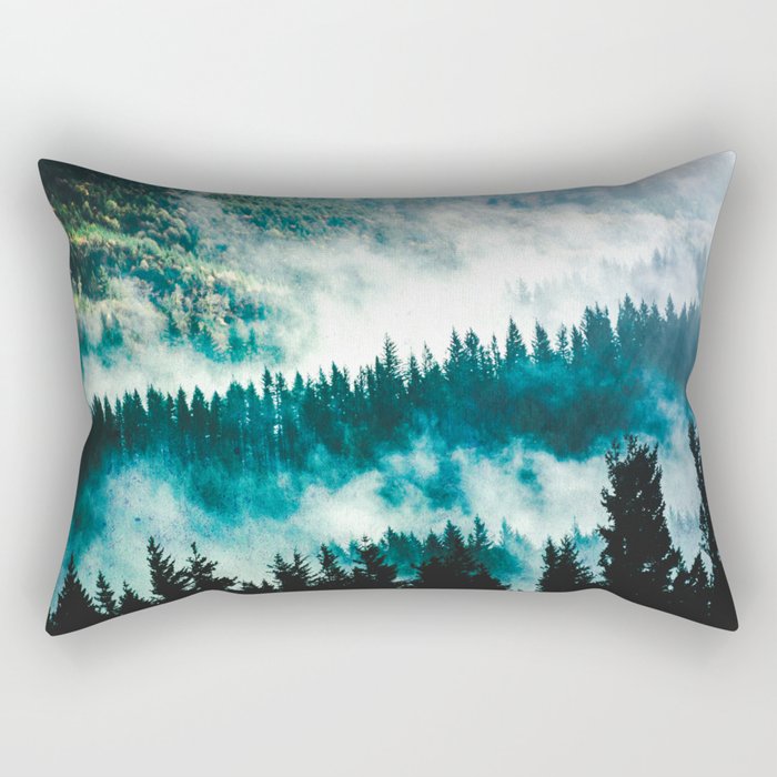 Adventure Forest IV - Pacific Northwest Wanderlust Rectangular Pillow Gallery Image 2