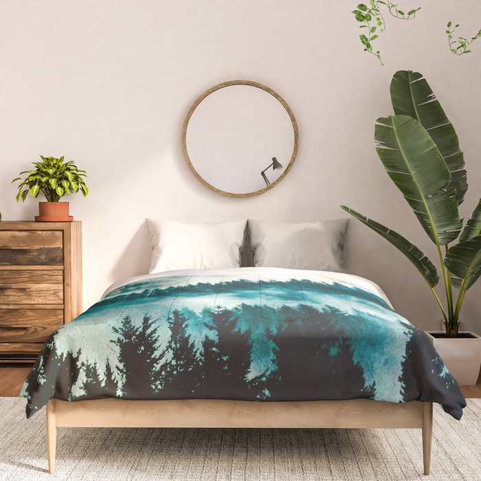 Adventure Forest IV - Pacific Northwest Wanderlust Comforter Gallery Image 3