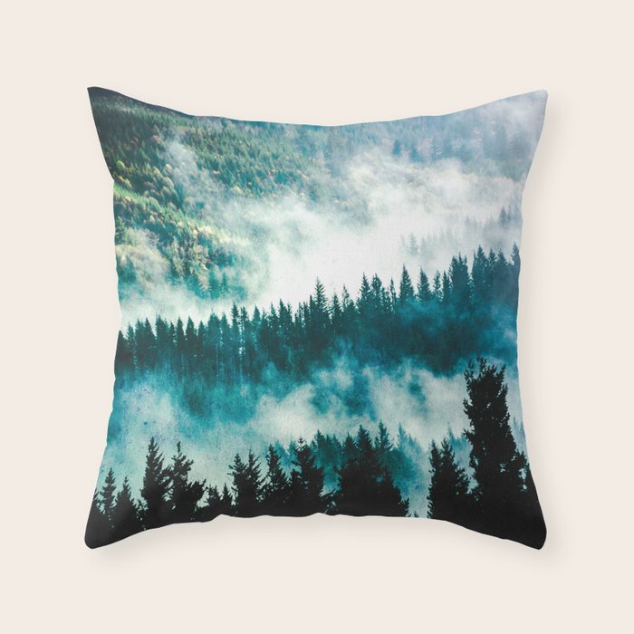 Adventure Forest IV - Pacific Northwest Wanderlust Throw Pillow Gallery Image 6