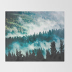 Adventure Forest IV - Pacific Northwest Wanderlust Throw Blanket Gallery Image 2